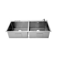 ราคา ซิงค์ฝัง 2 หลุม DYNA HOME DH10050DT สีเงิน (1224420)