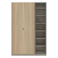 ราคา ตู้เสื้อผ้า 3 บานเปิด SB BUILT IN WARDROBE PLUS 59061781 150 ซม. สีไม้อ่อน/RIO BROWN (1279223)