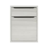 ราคา ตู้ลิ้นชักMDF KITZCHO 2ชั้นGLOSSY 46x66 ซม. สีคริสตัลไวท์ (1087826)