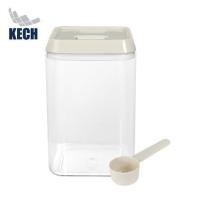 ราคา ขวดโหลเหลี่ยม PS ฝาบีบ KECH WRING 1.5 ลิตร สีขาว/ใส (1264061)