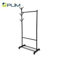 ราคา ราวแขวนผ้าพร้อมที่แขวนอเนกประสงค์ PLIM 81X44X185ซม. สีดำ (1273542)