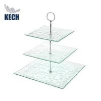ราคา ที่วางขนมแก้ว 3 ชั้น KECH SQUARE (1260626)