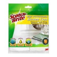 ราคา ผ้าไมโครไฟเบอร์ทำความสะอาดคราบมัน SCOTCH-BRITE 30x32cm สีขาว (1159163)