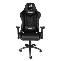 ราคา D.I.Y. เก้าอี้เกมมิ่ง SIGNO BLACKER GC-205BLK สีดำ (1177031)