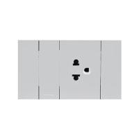 ราคา ชุดเต้ารับเดี่ยว พร้อมสวิตช์ 1 ทาง SCHNEIDER A7031F UST GY สีเทา (1277107)