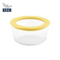 ราคา กล่องอาหารแก้วกลม KECH HOLA 0.472 ลิตร สีเหลือง (1254744)
