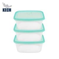 ราคา กล่องอาหารเหลี่ยม 1 ลิตร KECH NOLA แพ็ก 3 กล่อง สีเขียว (1259108)