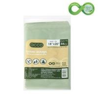 ราคา ถุงขยะหูผูก CIRCULAR ACCO 18x20 นิ้ว สีเขียว (แพ็ก 56 ใบ) (1268159)