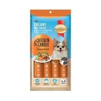 ราคา ขนมสุนัข SMARTHEART CREAMY DOG TREATS รสไก่และแครอท 60 ก. (1203451)
