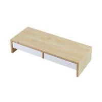 ราคา ชั้นวางจอคอม 2 ลิ้นชัก FASTTECT MINIMAL MD2-2050 สีเมเปิ้ล-ขาว (1222959)