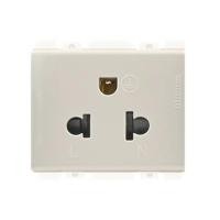 ราคา เต้ารับเดี่ยว 3 ขา มีม่านนิรภัย BTICINO BAMBOO SAE2125TEH สีเบจ (1250919)