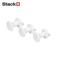 ราคา หมุดพลาสติกเดี่ยว 3 ชิ้น STACKO TIDY 1.8x1.8x1.8 ซม. สีขาว (1270705)