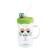 ราคา แก้วน้ำ 600 มล. LOCKNLOCK CAFE GLASS BOTTLE สีเขียว (1283772)