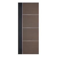 ราคา ประตูภายใน WPC ปิดผิว PVC ECO-DOOR WP3 80X200 ซม. สีน้ำตาล ทูโทน ไม่เจาะลูกบิด (1254973)