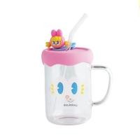 ราคา แก้วน้ำ 500 มล. LOCKNLOCK CAFE GLASS BOTTLE สีชมพู (1283841)
