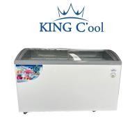 ราคา ตู้แช่อาหารสดกระจกโค้ง Kingcool KX-160GAS ความจุ 16 คิว พร้อมถาดสแตนเลส 8 ใบ (888108600021)