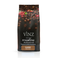 ราคา เมล็ดกาแฟ ViNZ ดอยช้าง คลาสสิค อาราบิก้า เบลน โรบัสต้า,พีเบอร์รี่ คั่วเข้ม 1 ถุง 250 กรัม (888108700116)