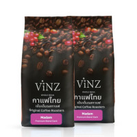 ราคา เมล็ดกาแฟ ViNZ ดอยช้าง มาดาม อาราบิก้าเบลนคั่วเข้ม 2 ถุง (ถุงละ 250g) (888108700121)