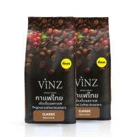 ราคา กาแฟคั่วบด ViNZ ดอยช้าง คลาสสิค อาราบิก้า เบลน โรบัสต้า,พีเบอร์รี่ คั่วเข้ม 2 ถุง (ถุงละ 250 กรัม) (888108700127)