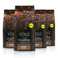 ราคา กาแฟคั่วบด ViNZ ดอยช้าง คลาสสิค อาราบิก้า เบลน โรบัสต้า,พีเบอร์รี่ คั่วเข้ม 4 ถุง (ถุงละ 250 กรัม) (888108700128)