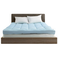 ราคา แผ่นรองนอน 3.5 ฟุต ibed รุ่นนุ่มแน่น (ลายตาราง) หนา 4 นิ้ว Milky Blue (888113200008)