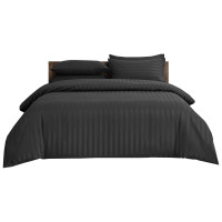 ราคา ชุดผ้าปูที่นอน 3.5 ฟุต 5 ชิ้น ibed ลายริ้ว Charcoal พร้อมผ้านวมถอดซัก (888113200158)