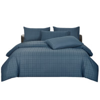 ราคา ชุดผ้าปูที่นอน 3.5 ฟุต 5 ชิ้น ibed ลายสี่เหลี่ยม Lapis พร้อมผ้านวมถอดซัก (888113200178)