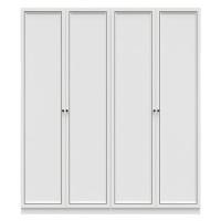 ราคา ตู้เสื้อผ้า 4 บานเปิด SB FURNITURE WARDROBE PLUS 59060309 200 ซม. สีขาว (1284220)