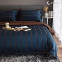 ราคา ชุดผ้าปูที่นอน 3.5 ฟุต 4 ชิ้น LOFTYSOFT Charisma Collection - Royal Blue SET D (888114500088)