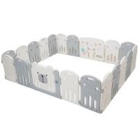 ราคา คอกกั้นเด็ก BEBEPLAY Size L+ สีเทา-ขาว (888116100016)