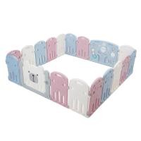 ราคา คอกกั้นเด็ก BEBEPLAY Size L สีฟ้า-ชม-ขาว (888116100018)