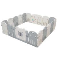 ราคา คอกกั้นเด็ก BEBEPLAY Size L สีเทา-ขาว (888116100019)