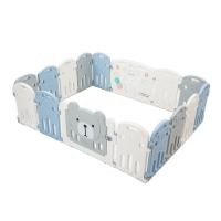 ราคา คอกกั้นเด็ก BEBEPLAY Size M+ สีฟ้า-เทา-ข (888116100027)