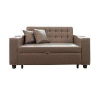 ราคา โซฟาเบด CCR FURNITURE รุ่น HOLLYWOOD (ฮอลลีวูด) ขนาด 156 cm. หนัง PREMIUM PU สีน้ำตาล (PQ003-12) พร้อมที่วางแก้วน้ำ (888116500001)