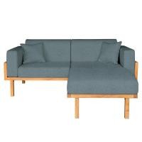 ราคา โซฟาเข้ามุม RENITA HOME รุ่น LUND 200x160cm. ผ้ากึ่งกำมะหยี่ สะท้อนน้ำ สีเขียว (HPP947/05) (888116600007)