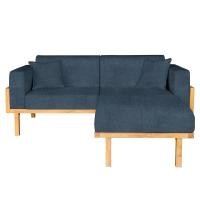 ราคา โซฟาเข้ามุม RENITA HOME รุ่น LUND 200x160cm. ผ้ากึ่งกำมะหยี่ สะท้อนน้ำ สีน้ำเงิน (HPP947/06) (888116600009)