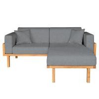 ราคา โซฟาเข้ามุม RENITA HOME รุ่น LUND 200x160cm. ผ้ากึ่งกำมะหยี่ สะท้อนน้ำ สีเทา (HPP947/01) (888116600012)