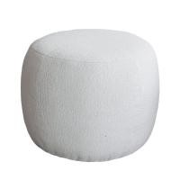 ราคา สตูลขนแกะเทียมทรงกลม RENITA HOME รุ่น RUSSELL STOOL สีขาว 52x40ซม. (888116600056)