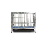 ราคา กรงสุนัขสแตนเลส 202 Pawradise รุ่นท่อกลม Size M ขนาด : 95 x 64 x 82 cm. (888133400002)