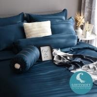 ราคา ชุดผ้าปูที่นอน 6 ฟุต 5 ชิ้น LOFTYSOFT Elegance Collection - Royal Blue SET D (888114500120)