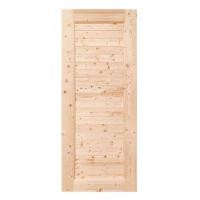 ราคา ประตูไม้สนนิวซีแลนด์ MODERN DOORS CE-04 ลวดลาย 90X200 ซม. สีธรรมชาติ ไม่เจาะลูกบิด (1213903)