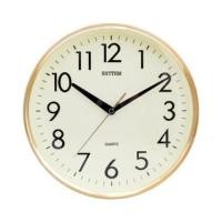 ราคา นาฬิกาแขวน RHYTHM CMG716BR18 10 นิ้ว สีทอง (1225279)