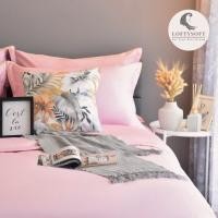 ราคา ชุดผ้าปูที่นอน 3.5 ฟุต 3 ชิ้น LOFTYSOFT Elegance Collection - Rose Pink SET B (888114500170)