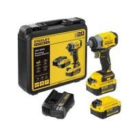 ราคา บล็อกกระแทกไร้สาย (พร้อมแบตเตอรี่) STANLEY SBW910M1K-B1 20 โวลต์ (1192659)