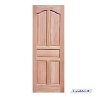 ราคา ประตูไม้แดง N999 5 ฟัก 70X200 ซม. สีธรรมชาติ ไม่เจาะลูกบิด (1194264)