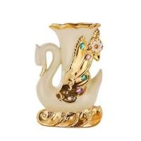 ราคา แจกันตกแต่ง INTERY CT209E041_02 สีขาว/ทอง (1285826)