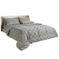 ราคา ชุดผ้าปูที่นอน 5 ฟุต 6 ชิ้น ibed ลายตาราง Mosstone พร้อมผ้านวมเย็บติด (888113200094)