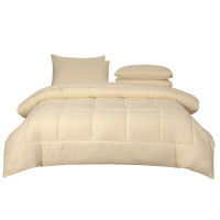 ราคา ชุดผ้าปูที่นอน 6 ฟุต 6 ชิ้น ibed ลายสี่เหลี่ยม Vanilla พร้อมผ้านวมเย็บติด (888113200135)