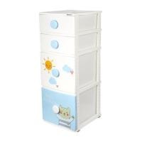 ราคา ตู้ลิ้นชัก 4 ชั้น STACKO B42 TINY 42X47X112 ซม. สีขาว/ฟ้า (1224082)