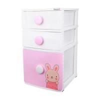 ราคา ตู้ลิ้นชัก 3 ชั้น STACKO B42 TINY 42X47X72 ซม. สีชมพู/ขาว (1224091)